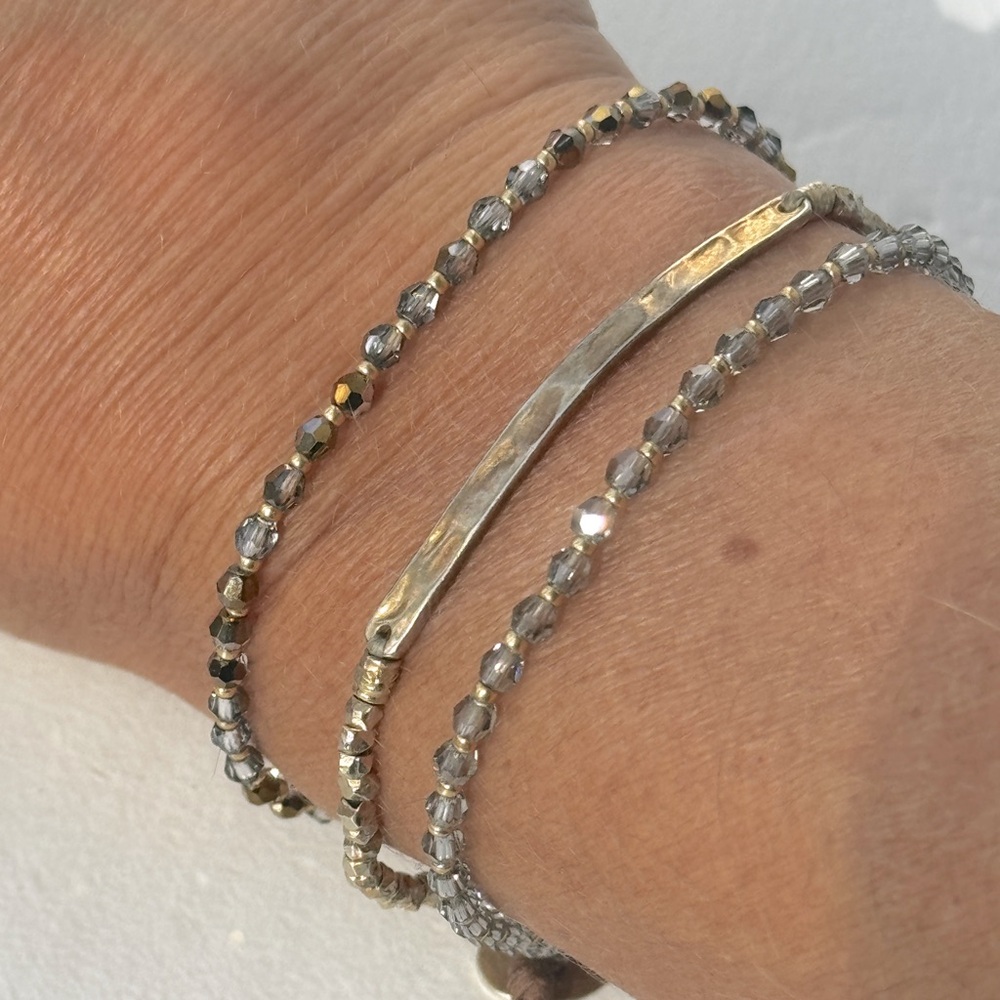 Chan Luu crystal naked wrap bracelet